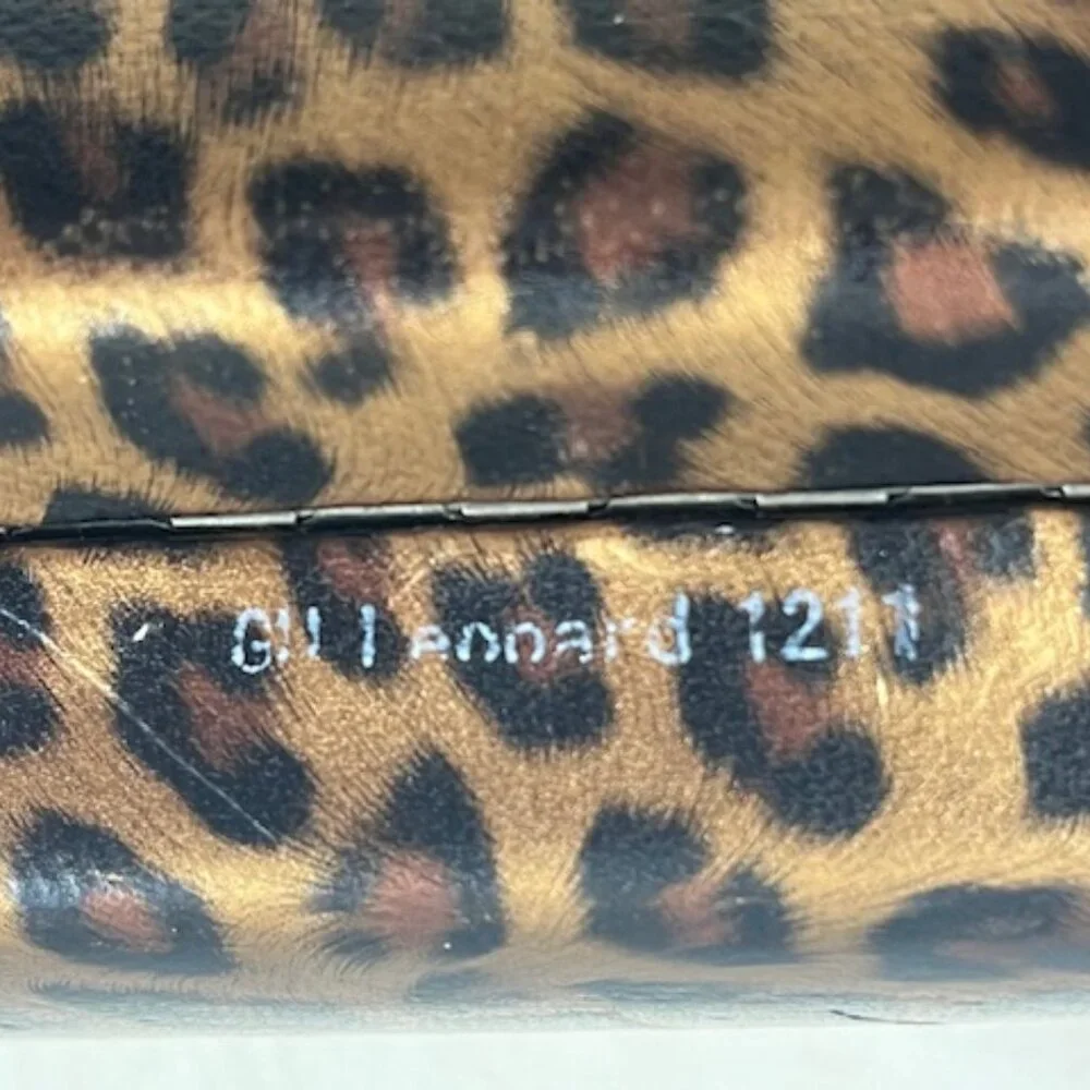 GUESS Designer Leopard Print Case for Eyeglasses